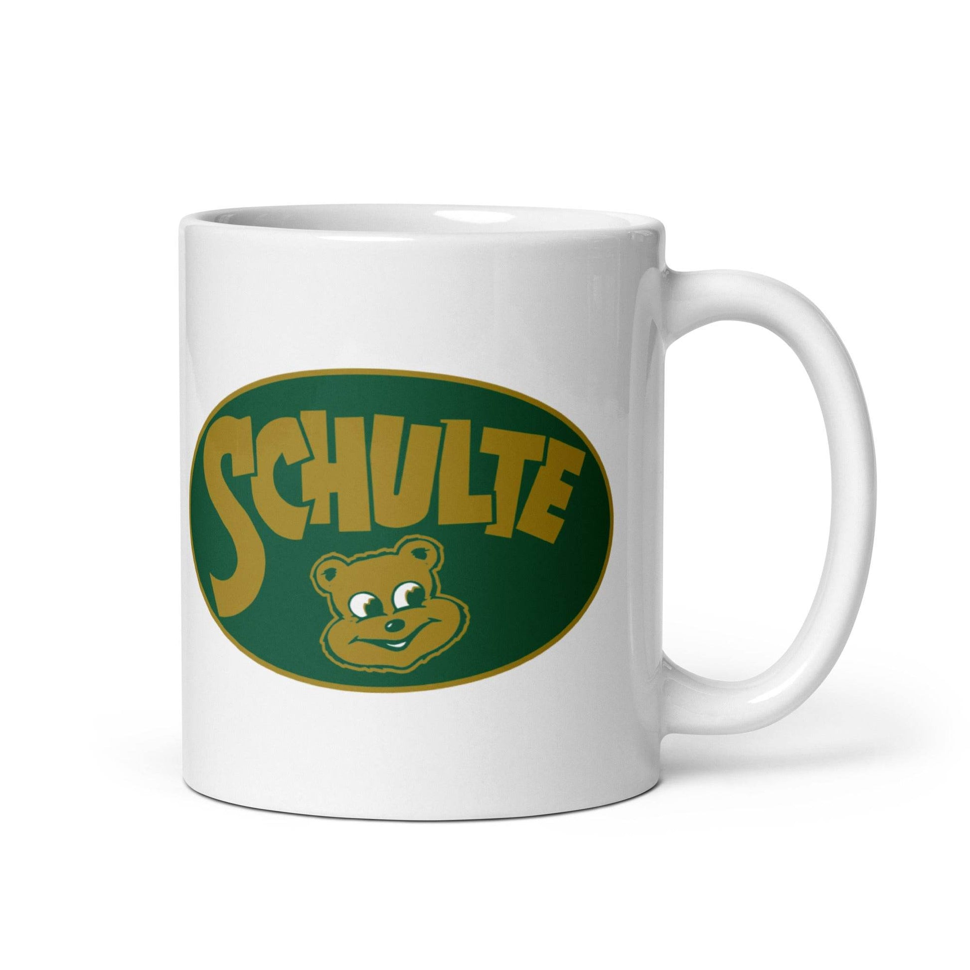 Schulte HS Golden Bears - mascot shield design  -  Coffee mug (white) - EdgyHaute