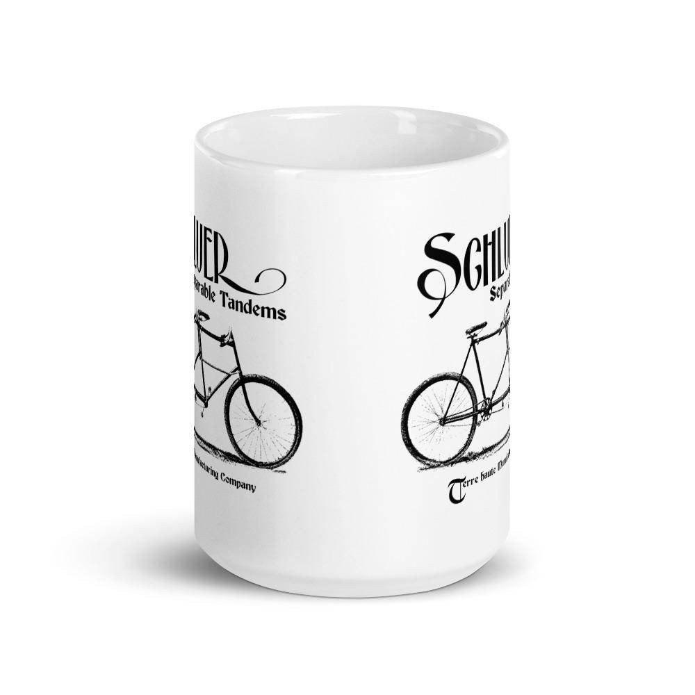 Schluer Tandem Bicycles - Terre Haute Manufacturing - Terre Haute Indiana  -  Coffee mug - EdgyHaute