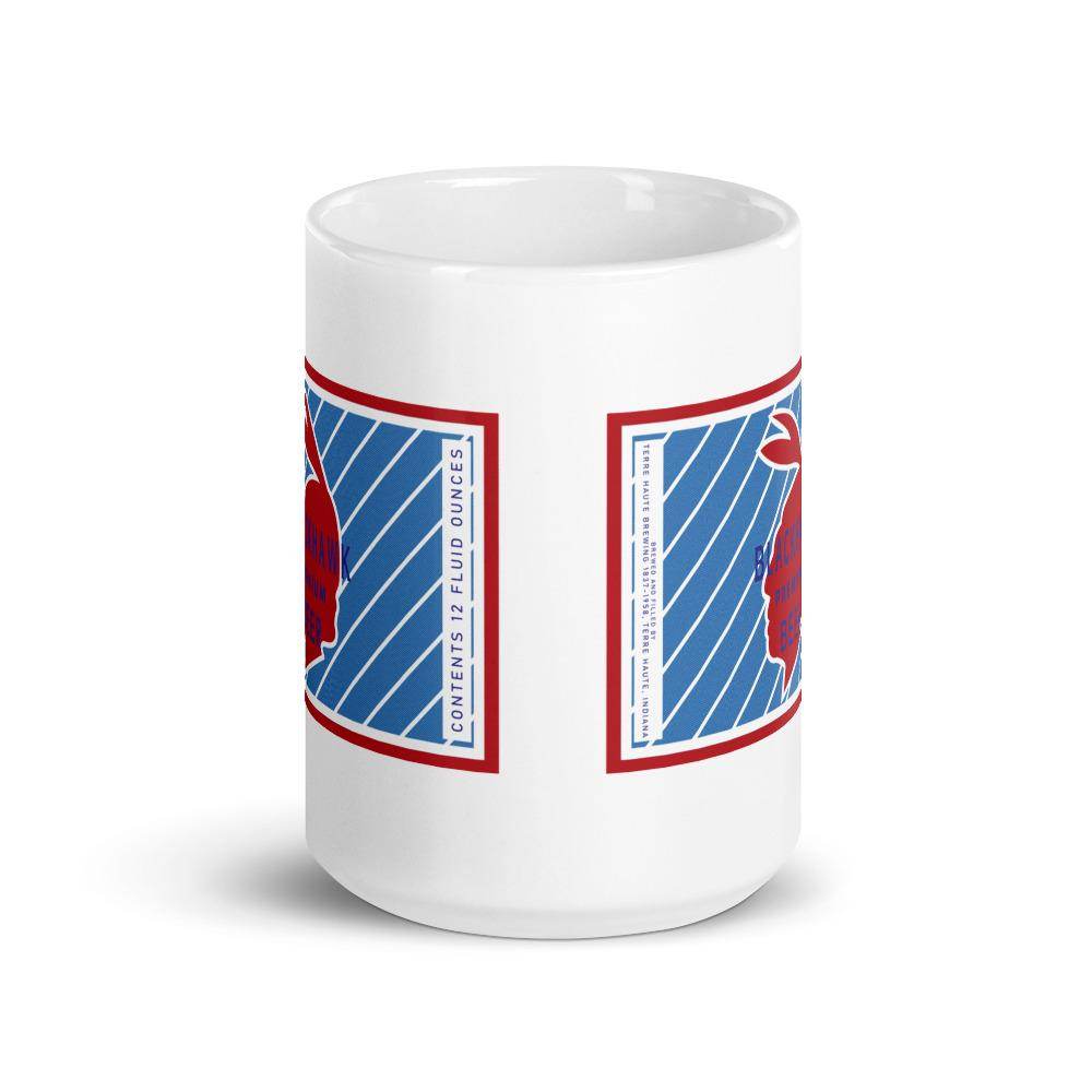 Blackhawk Premium Beer (label) - Terre Haute Indiana  -  Coffee Mug - EdgyHaute