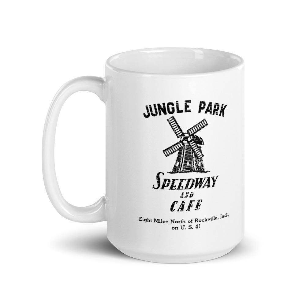 Jungle Park Speedway 15-ounce coffee mug Parke County Indiana