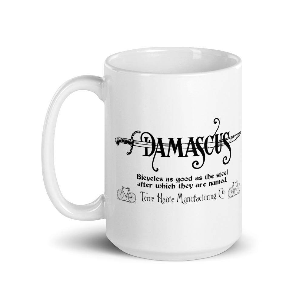 Damascus Bicycles - Terre Haute Manufacturing - Terre Haute Indiana  -  Coffee mug - EdgyHaute