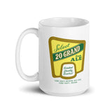 20 Grand Cream Ale (label) - Terre Haute Indiana  -  Coffee mug - EdgyHaute