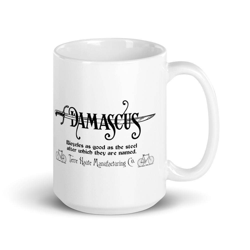 Damascus Bicycles - Terre Haute Manufacturing - Terre Haute Indiana  -  Coffee mug - EdgyHaute