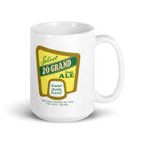 20 Grand Cream Ale (label) - Terre Haute Indiana  -  Coffee mug - EdgyHaute