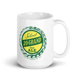 20 Grand Cream Ale (cap) - Terre Haute Indiana  -  Coffee mug - EdgyHaute