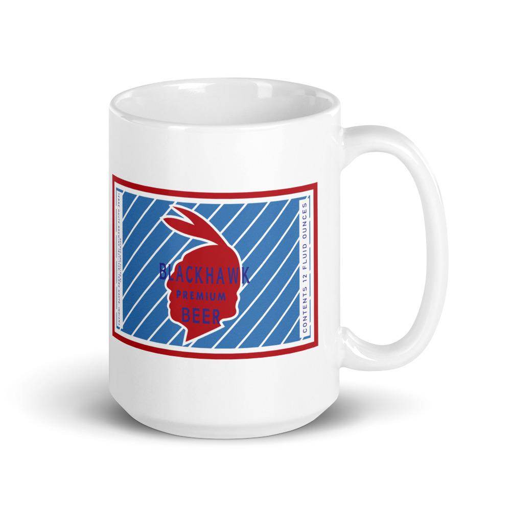 Blackhawk Premium Beer (label) - Terre Haute Indiana  -  Coffee Mug - EdgyHaute