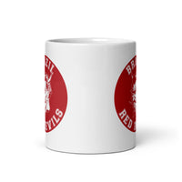 Brazil HS Red Devils - Mascot design - Coffee mug (white) - EdgyHaute