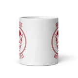Brazil HS Red Devils - Center court design - Coffee mug (white) - EdgyHaute