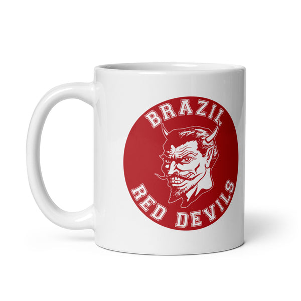 Brazil HS Red Devils - Mascot design - Coffee mug (white) - EdgyHaute