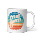 Terre Haute - Vintage Sunset - Coffee mug (white) - EdgyHaute