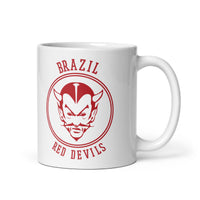 Brazil HS Red Devils - Center court design - Coffee mug (white) - EdgyHaute